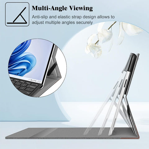 Fintie Portfolio Case for 13 inch Microsoft Surface Pro 12th (2026)/11/10/9