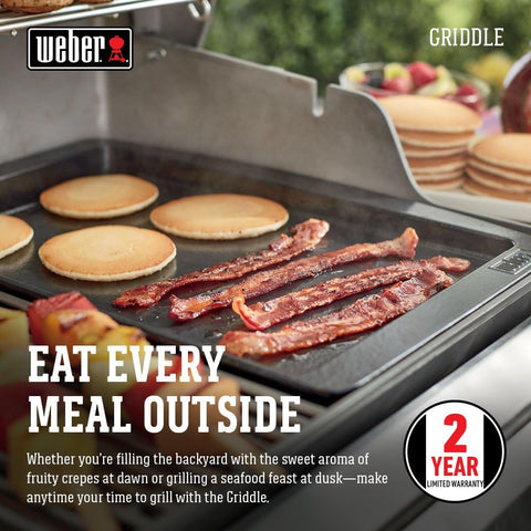 Weber® Genesis II Griddle Insert, Porcelain-Enameled Cast Iron