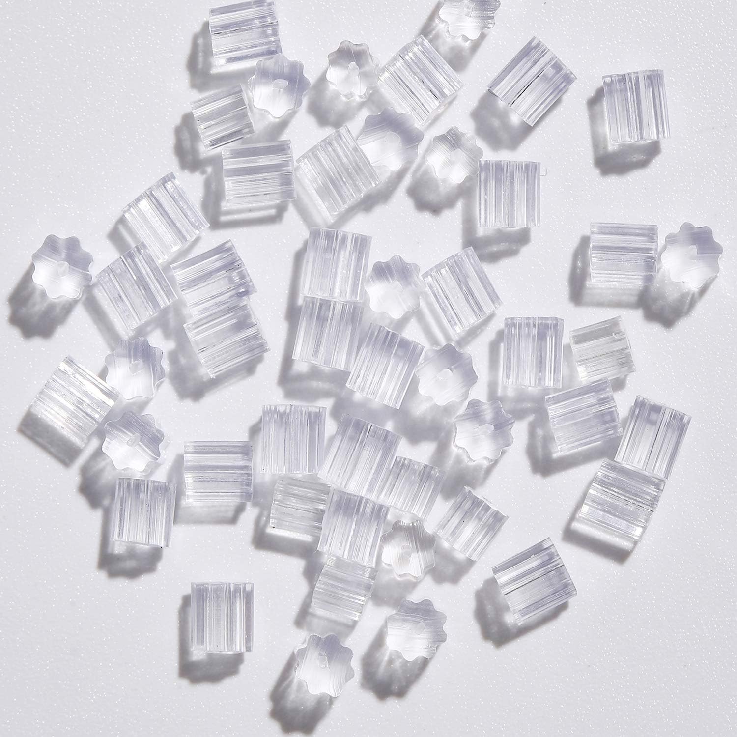 Earring Backs Replacements, Silicone Earring Backs, Soft, Clear, 1000PCS