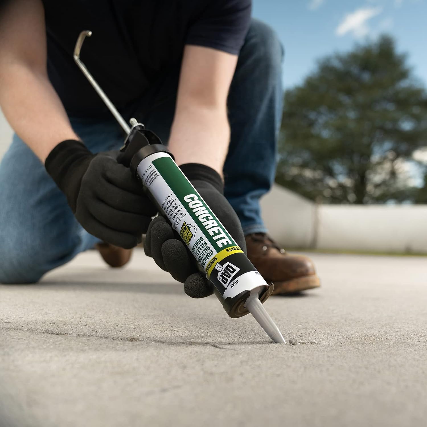 DAP Concrete and Mortar Filler and Sealant, Gray, 10.1 Oz (7079818096)