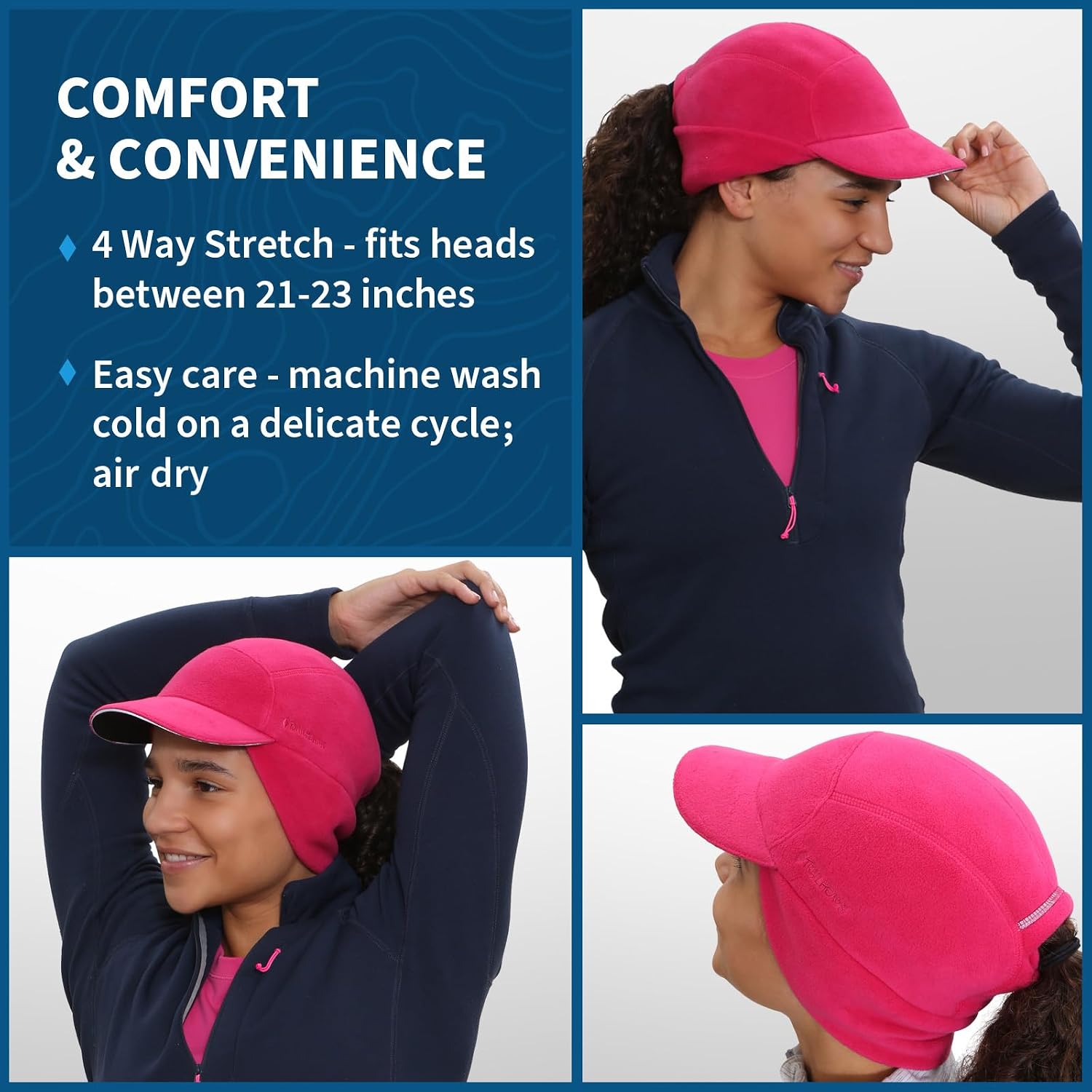 TrailHeads Women's Trailblazer Fleece Ponytail Winter Hat for Cold Weather