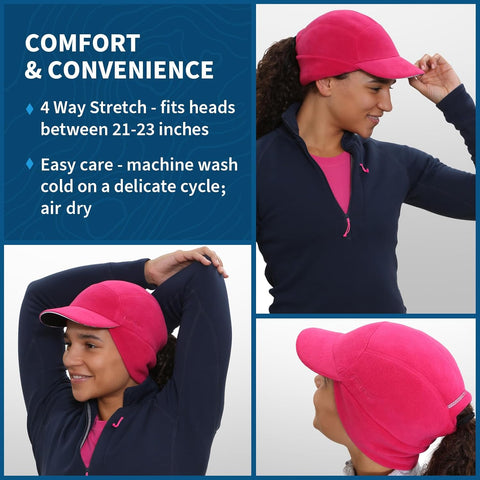 TrailHeads Women's Trailblazer Fleece Ponytail Winter Hat for Cold Weather