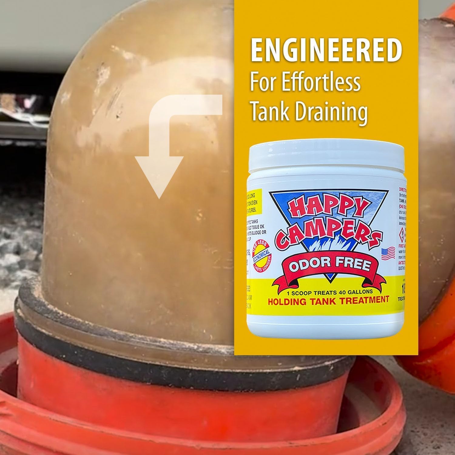 Happy Campers RV Toilet & Holding Tank Treatment – 18 Treatments