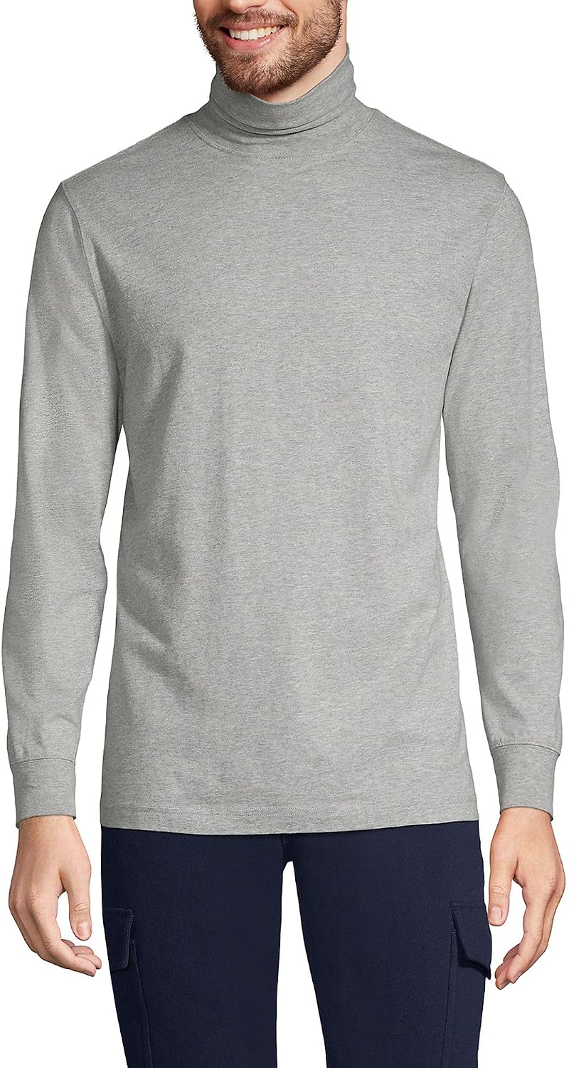 Lands' End Men's Super-T Cotton Turtleneck