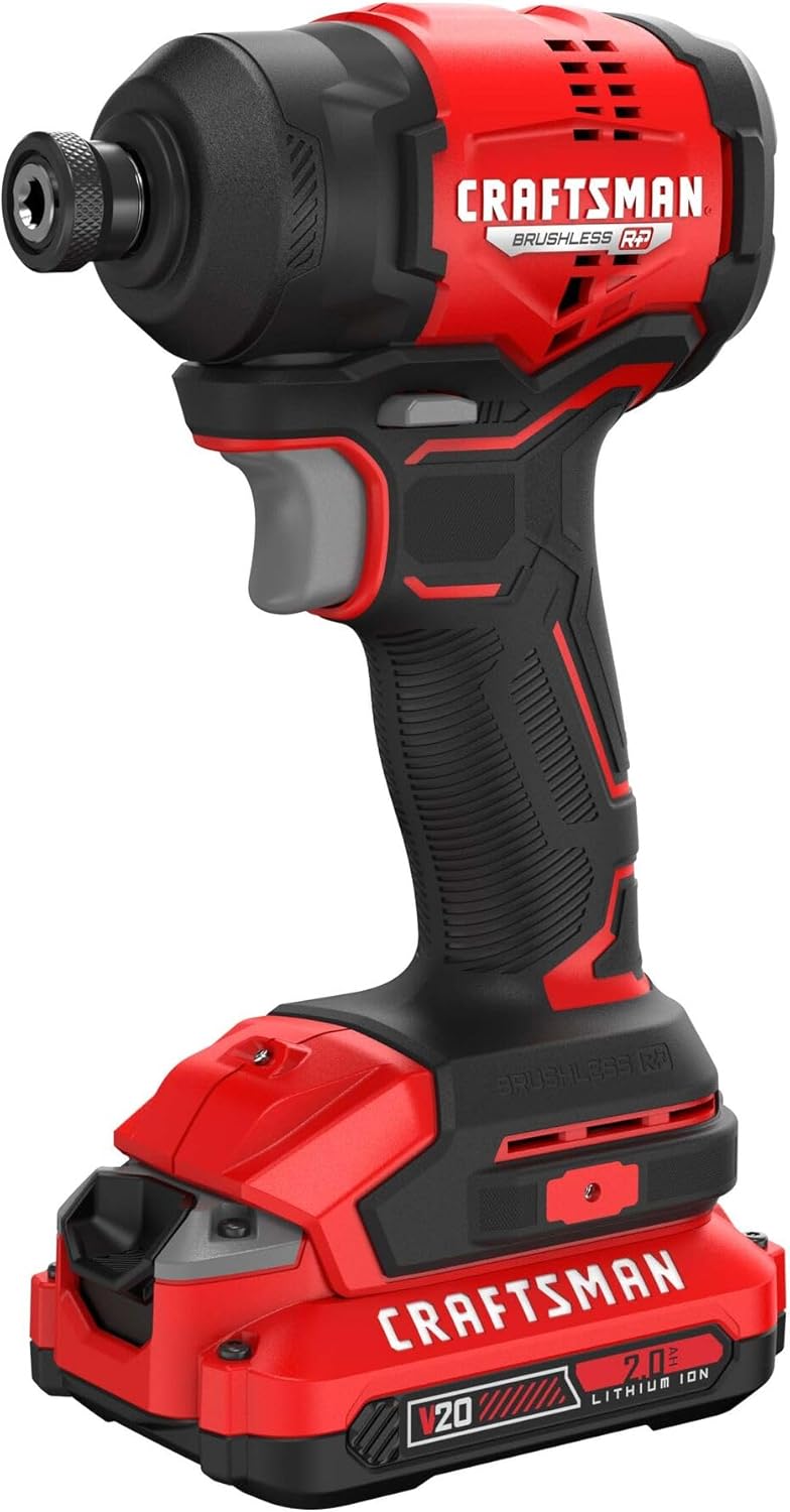 CRAFTSMAN V20 BRUSHLESS RP Compact Impact Driver Kit (CMCF811D1)