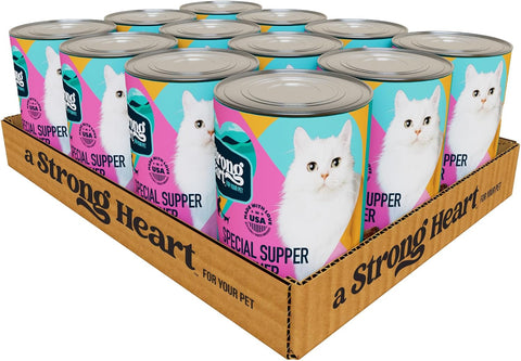 A Strong Heart Adult Cat Pate, Special Supper Dinner, 13.2oz, 12pk