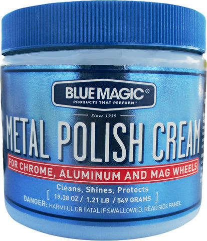 Blue Magic 400 Metal Polish Cream Non-abrasive Tarnish and Oxidation Remover for Chrome, Aluminium, Brass, Copper, Sterling Silver and Stainless Steel, 7 oz., Pack of 1