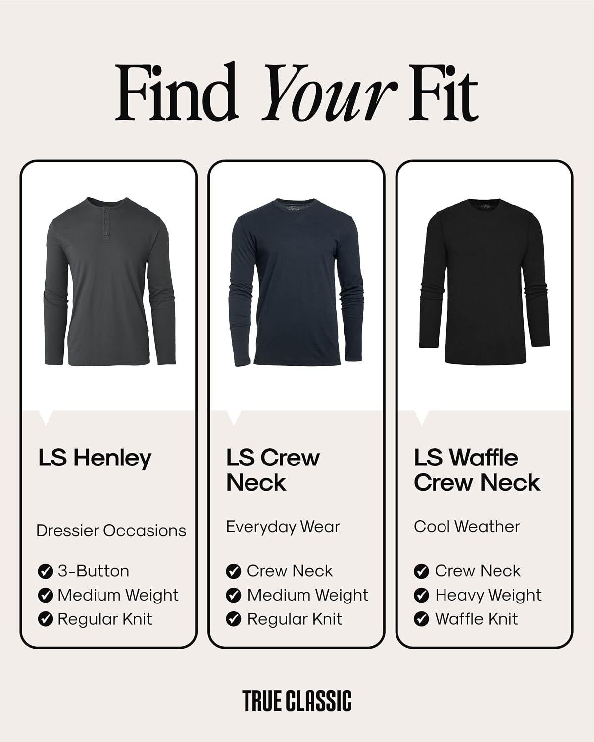 True Classic Mens Long Sleeve Shirts