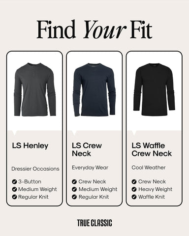 True Classic Mens Long Sleeve Shirts