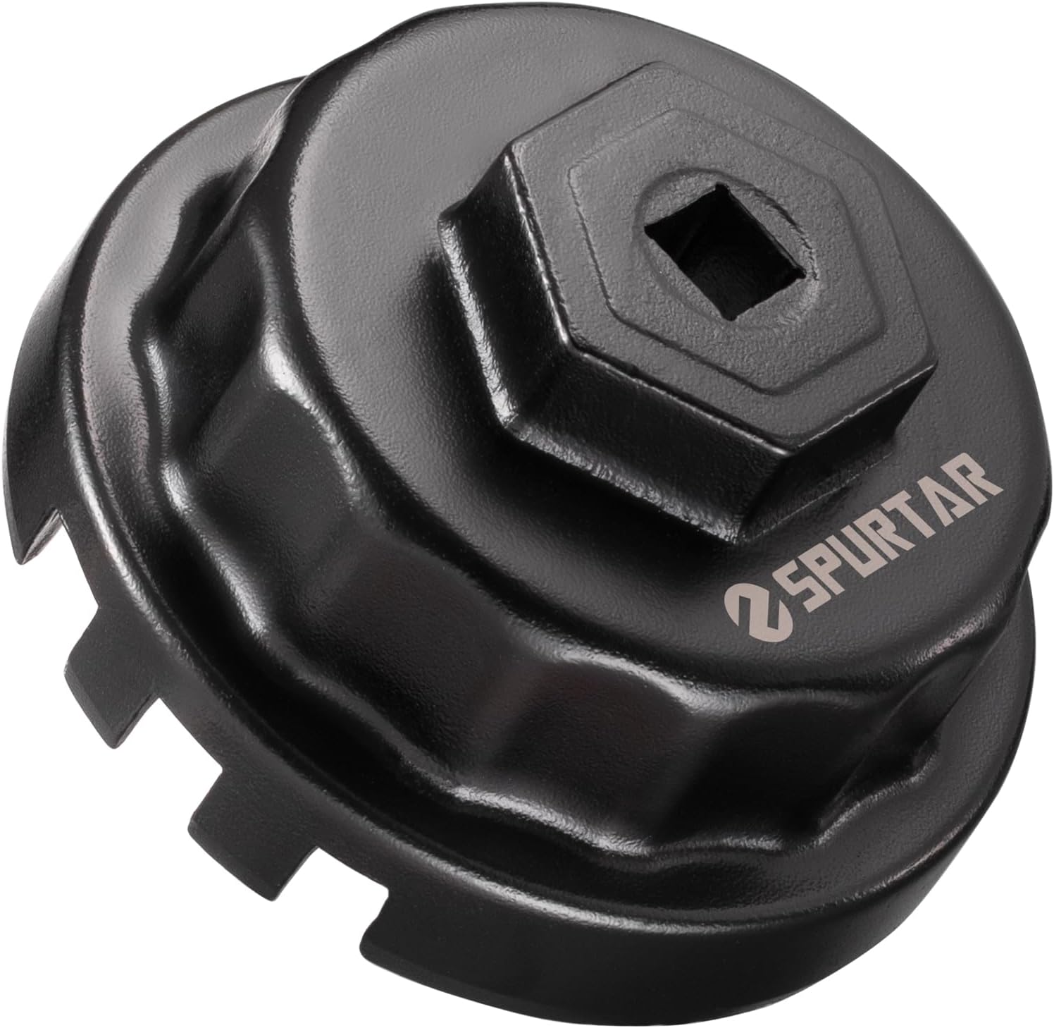 Spurtar Oil Filter Wrench for Toyota Oil Filter Removal Tool 64mm 4 Slots