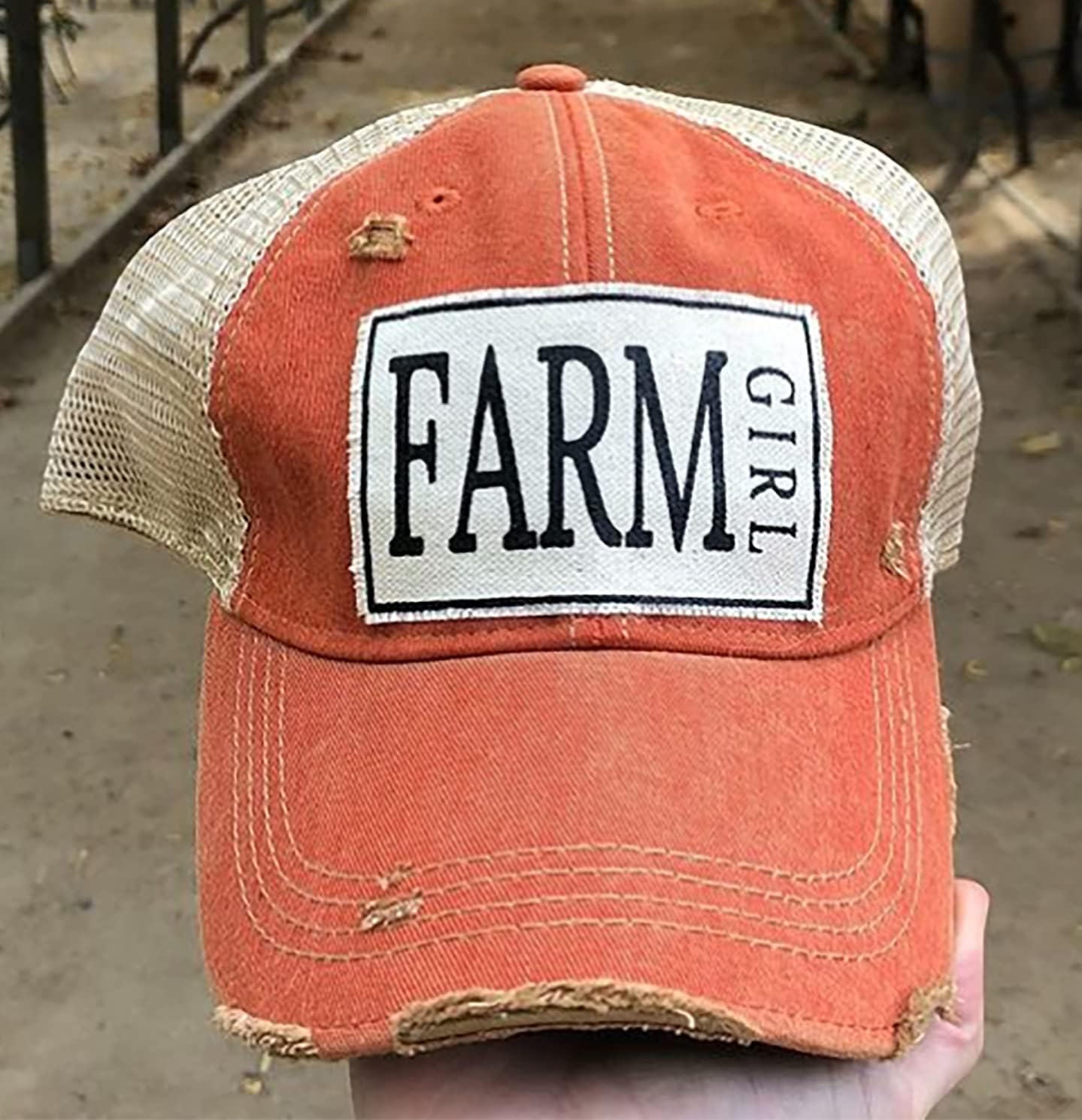 Vintage Life Funny Hats for Women and Girls, Distressed Trucker Baseball Cap with Sayings