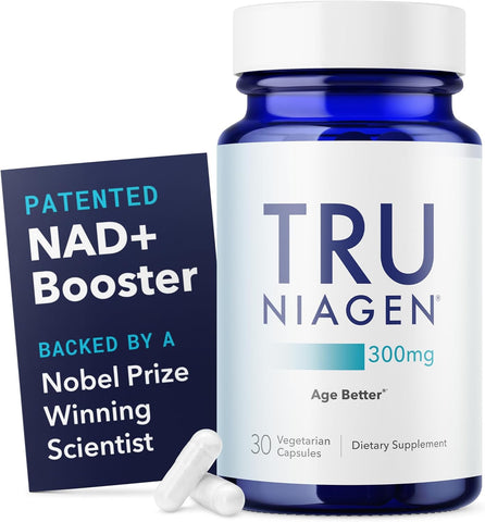 TRU NIAGEN NAD+ Supplement, Nicotinamide Riboside 300mg, 30 Daily Servings
