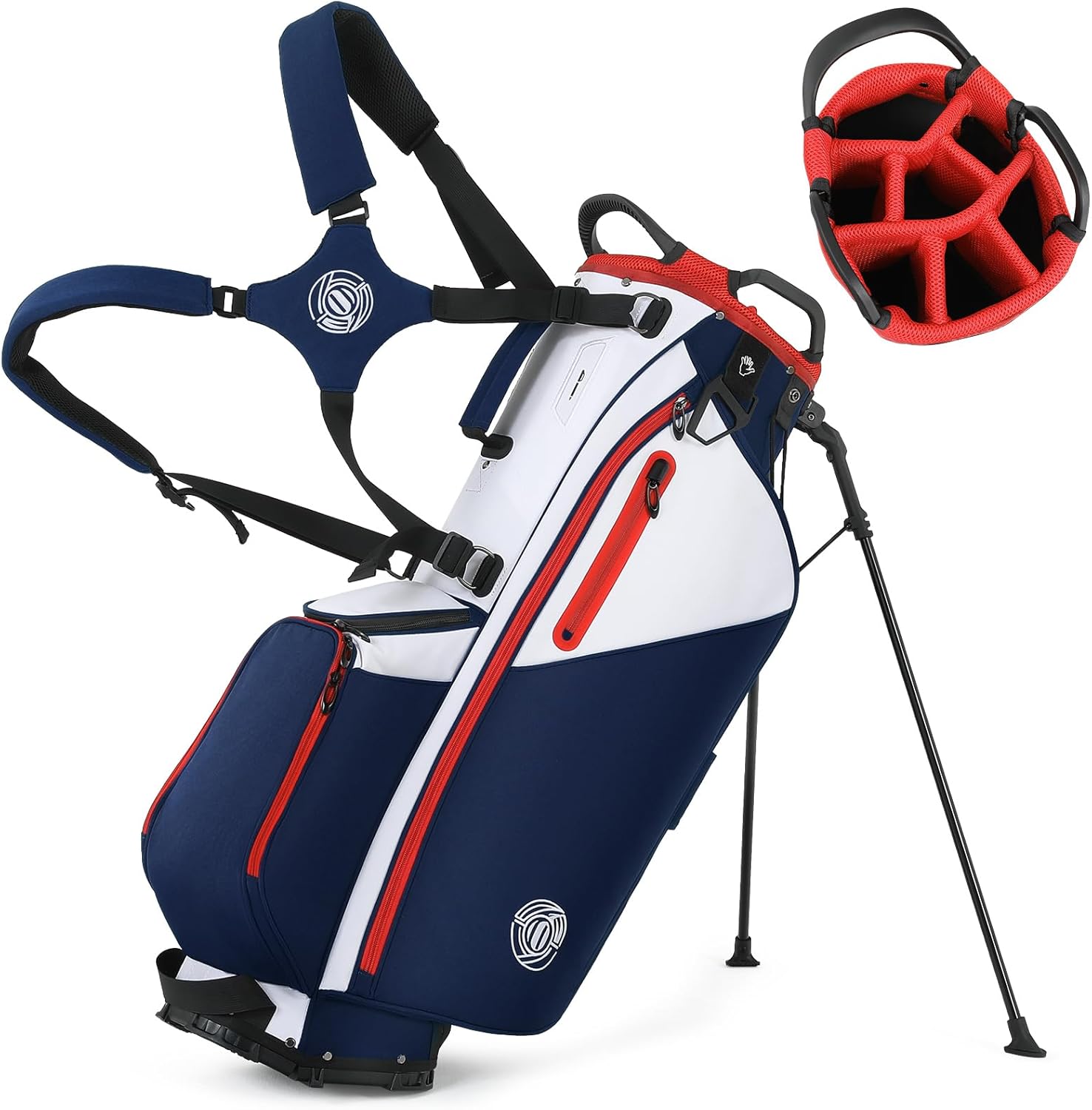 Lightweight 7 Way Golf Stand Bag for Men Women, Upgrade Base