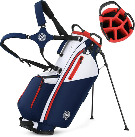 Lightweight 7 Way Golf Stand Bag for Men Women, Upgrade Base