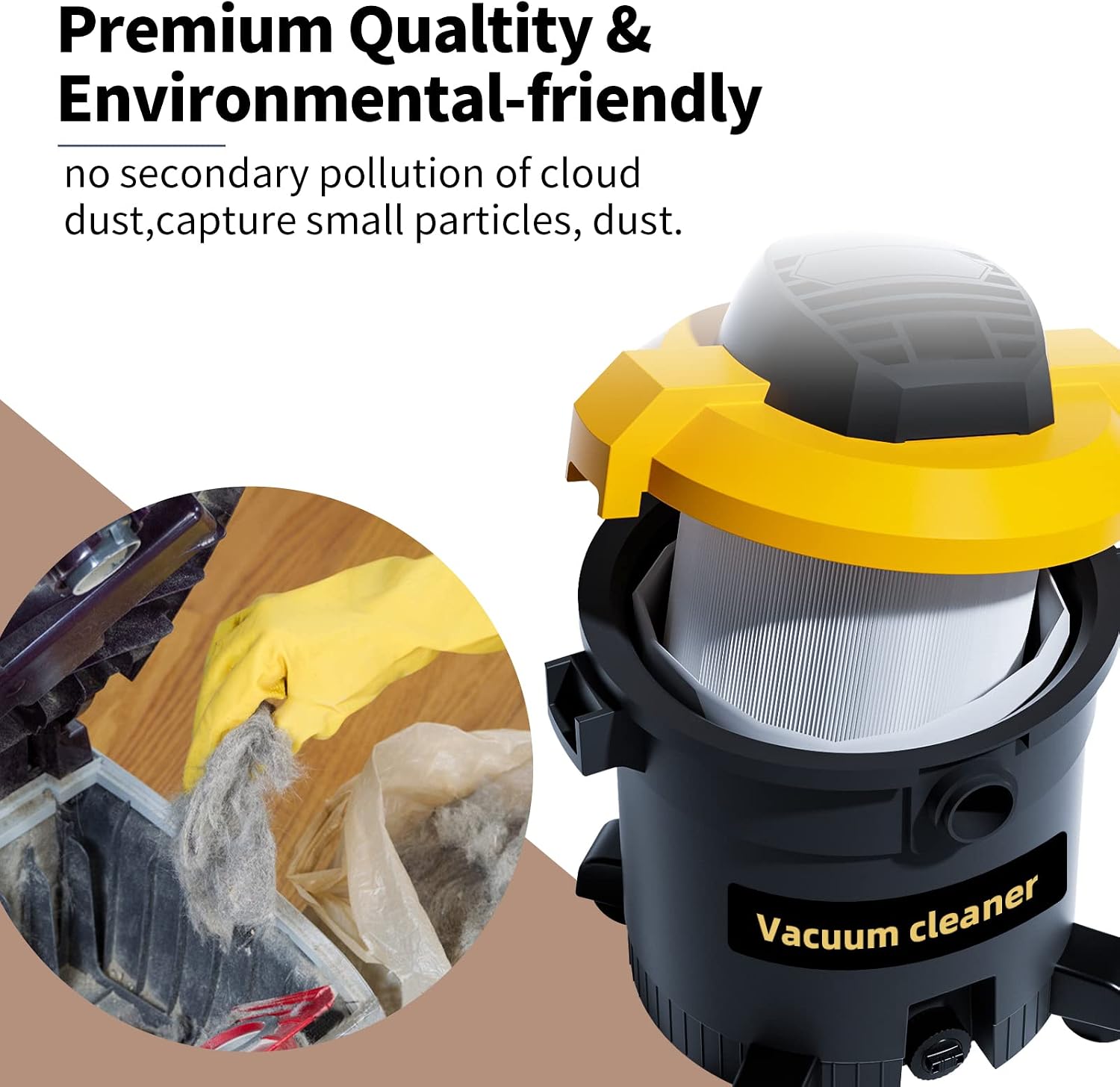 5 PCS Shop Vac Bags 5-8 Gallon Type E/H 90661 90671 Vac Bags by ALYYDBG