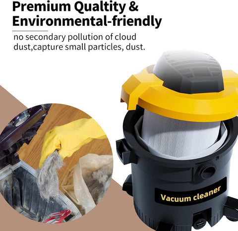 5 PCS Shop Vac Bags 5-8 Gallon Type E/H 90661 90671 Vac Bags by ALYYDBG