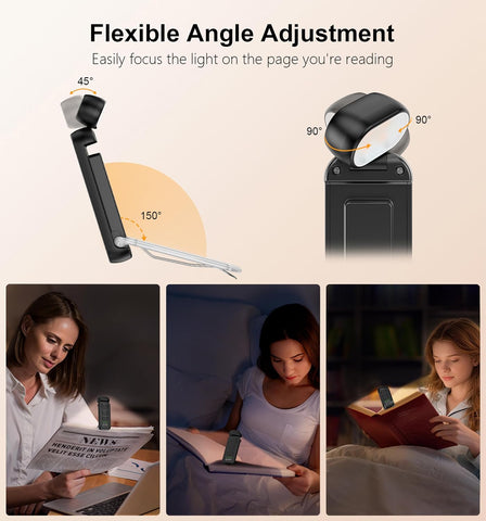 Gritin Reading Light, Rechargeable Book Light for Reading in Bed