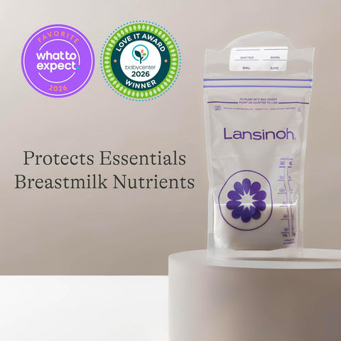Lansinoh Breastmilk Storage Bags, 6 Ounce, 100 Count