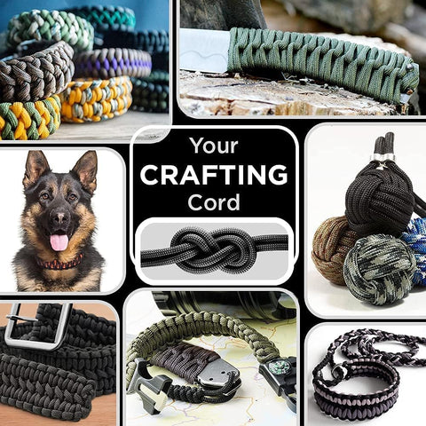 Paracord Rope 550 lb 4mm – Parachute Cord – Utility Camping Rope
