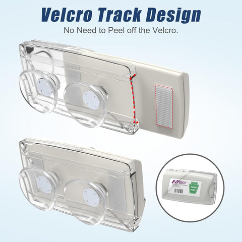 Zeyitian Ez Pass Holder Clear 1 Pack - Super Strong Suction Cups for Windshield, Toll Pass Transponder Holder for EZ Pass/iPass