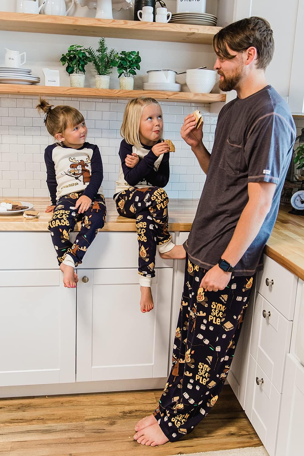 Lazy One Long-Sleeved Kids' Pajamas for Girls and Boys, Funny Kids' PJ Sets