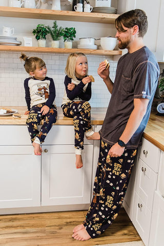Lazy One Long-Sleeved Kids' Pajamas for Girls and Boys, Funny Kids' PJ Sets