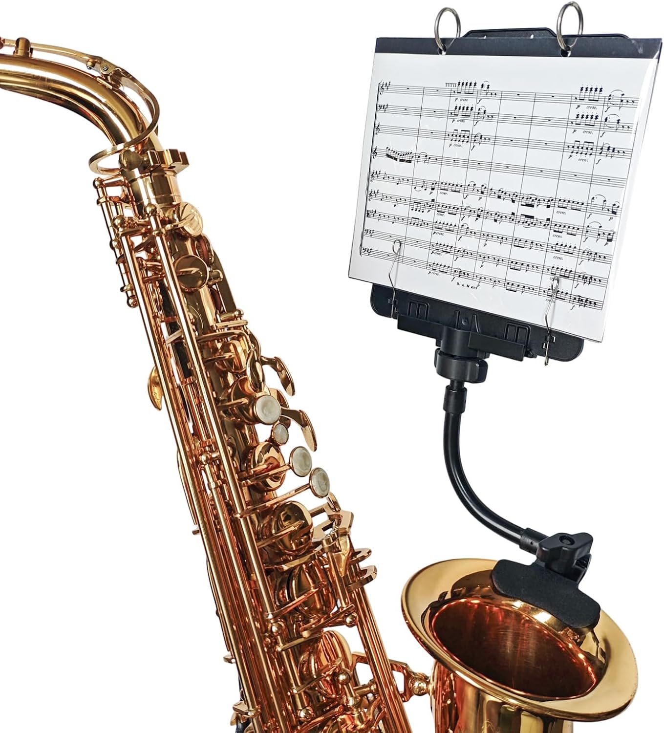 ST10S Saxophone Lyre with Flip Folder for Alto & Tenor Saxophones