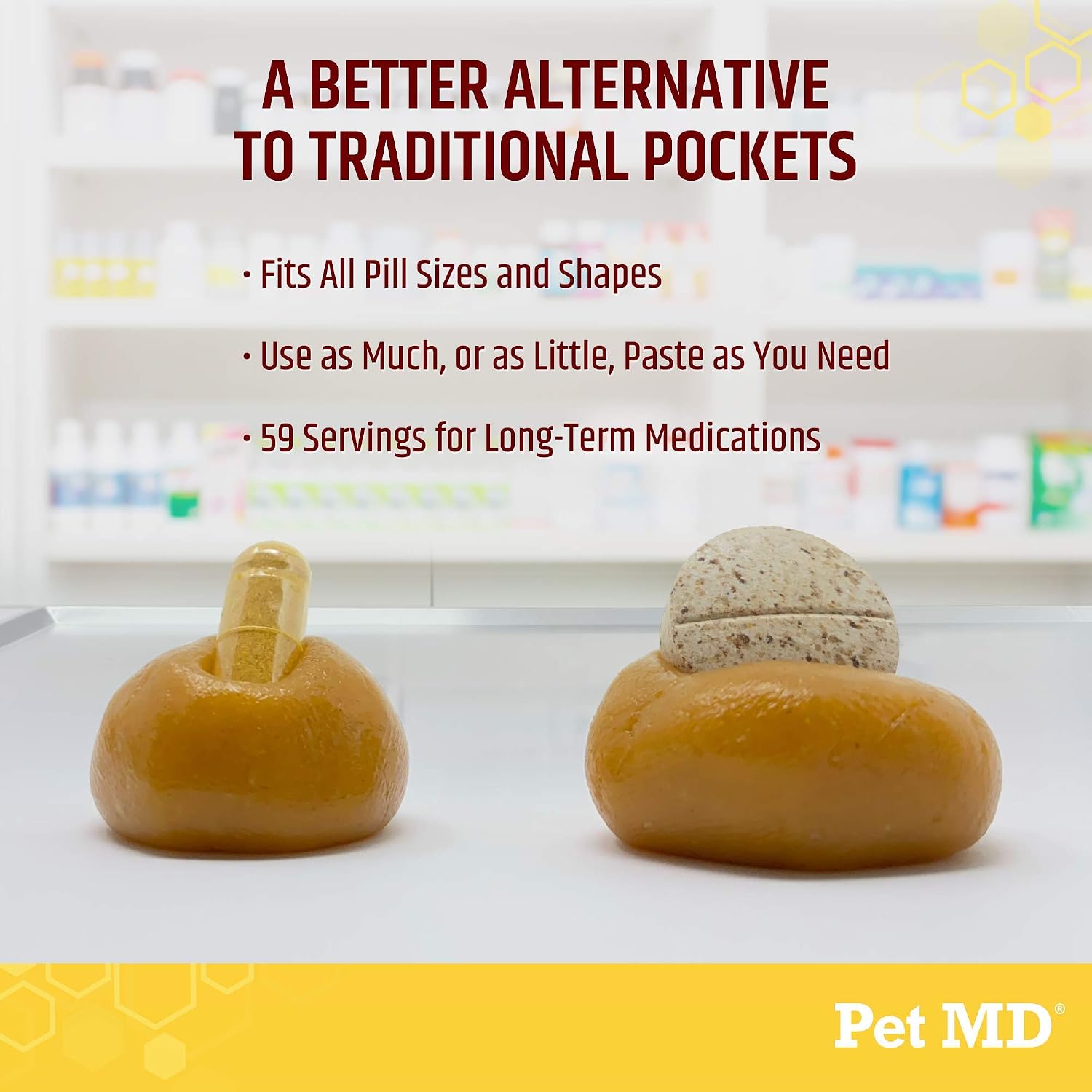 Pet MD Wrap A Pill Cheese & Bacon Flavor Pill Paste for Dogs - 4.2 oz