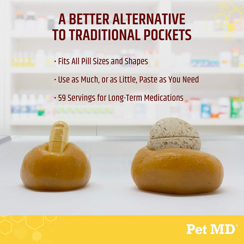 Pet MD Wrap A Pill Cheese & Bacon Flavor Pill Paste for Dogs - 4.2 oz