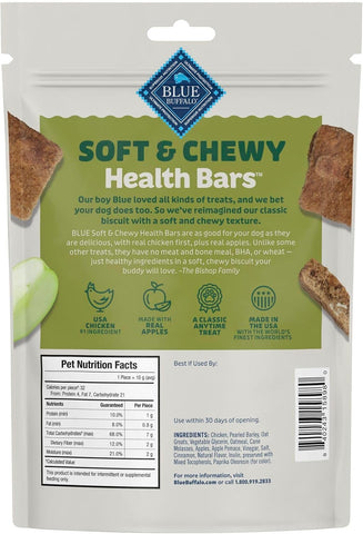Blue Buffalo Health Bars Chicken & Apples Soft & Chewy Treats, 9 oz