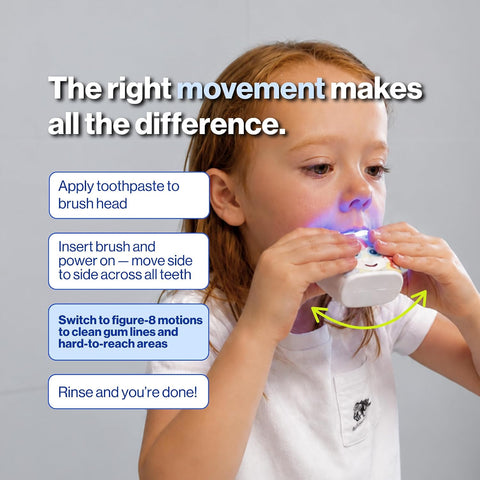 autobrush Kids U-Shaped Electric Toothbrush, ADA Accepted, Ages 6-8