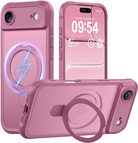 MOCCA Magnetic for iPhone 17 Air Case with Stand,Lavender Purple