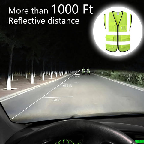 Reflective Safety Vest for Men Women Construction Vest ANSI Standard AP1