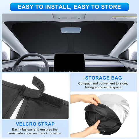 INSAUTO Custom Fit Windshield Sun Shade for Nissan Rogue Sport 2017-2024