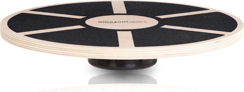 Amazon Basics Wood Wobble Balance Trainer Board, Slip Resistant, for Exercise and Core Strength