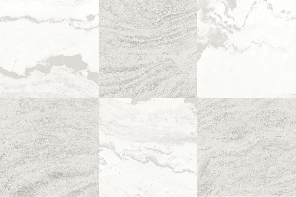 FloorPops x Chris Loves Julia 12-in by 12-in Bonneville Beige Peel and Stick Floor Tiles, FP5061