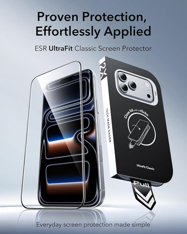 ESR 3 Pack for iPhone 17 Pro Max Screen Protector, Classic