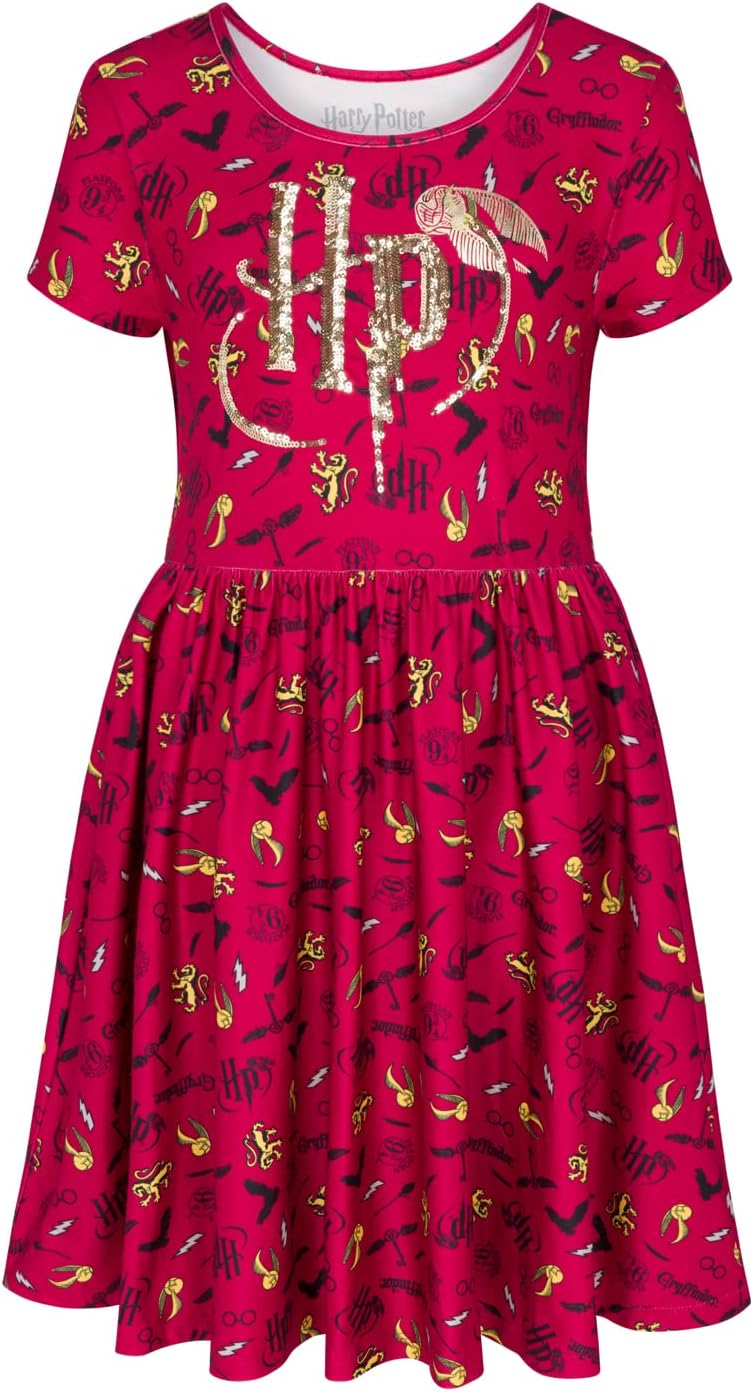 Harry Potter Girl's Dress for Little and Big Girls 4-16