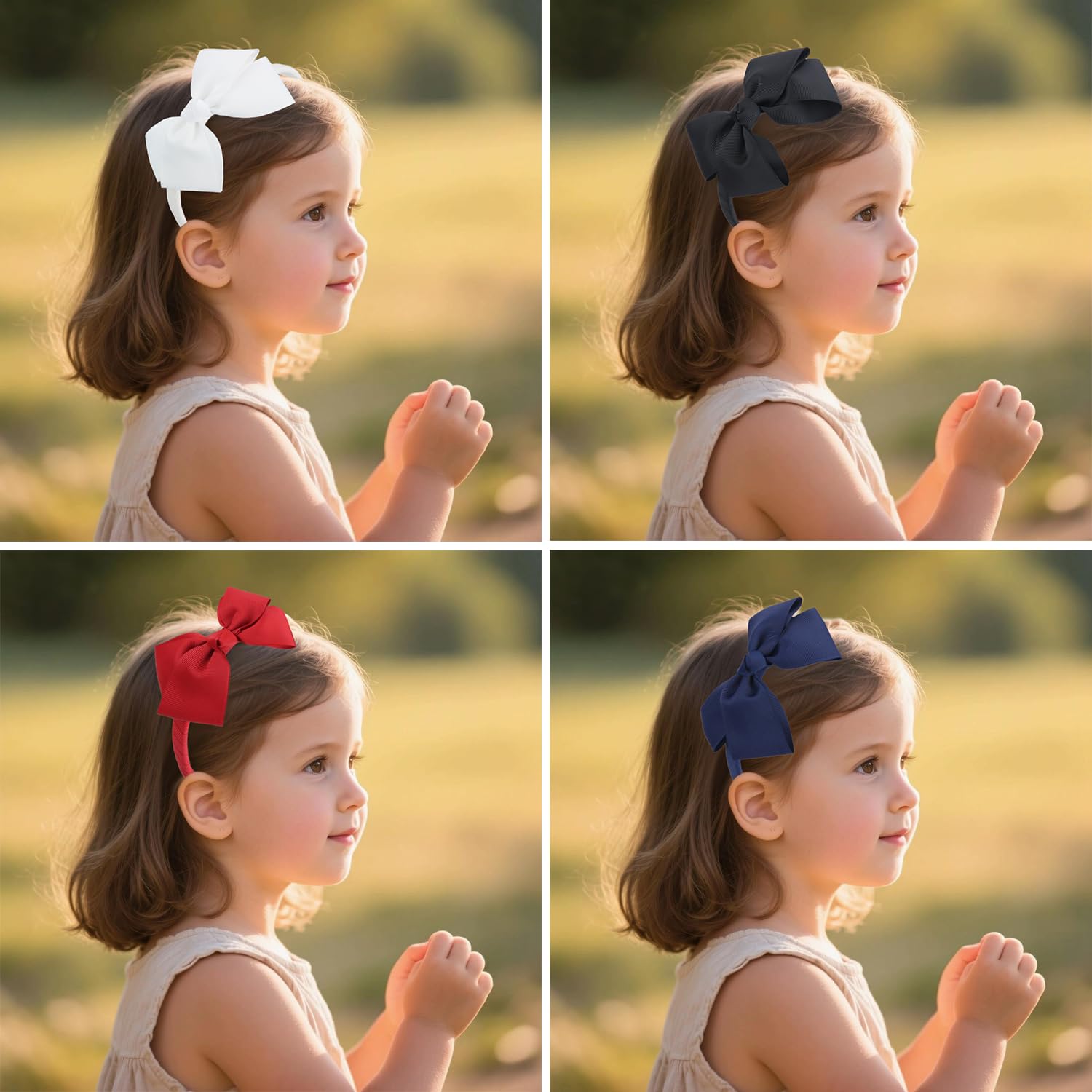 Fashion Cute Red Bow Headband for Girls Toddlers.
