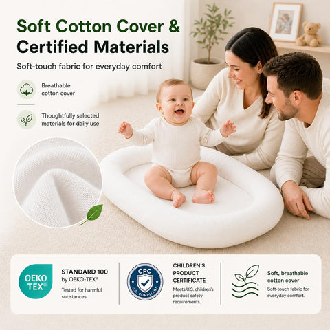 Baby Lounger for Newborns 0-24 Months - Baby Essentials