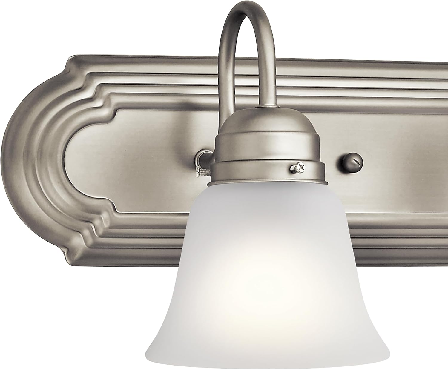 Kichler 4-Light Bathroom Vanity Light, Brushed Nickel