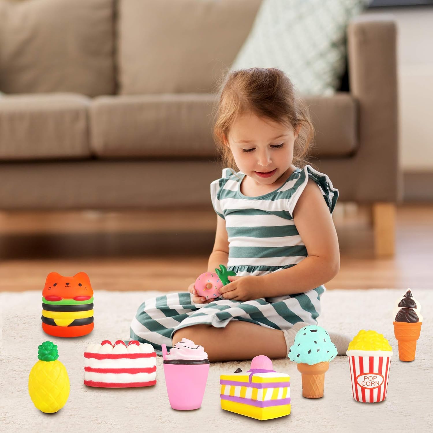YOYI Slow Rising Squishy Toys, Jumbo Food Squishies Set