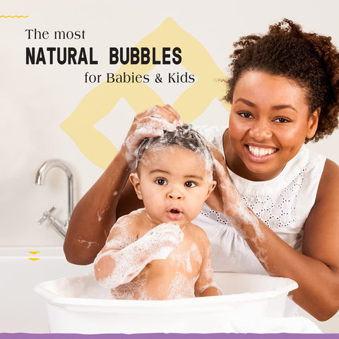 Alaffia Babies & Kids Bubble Bath, Lemon Lavender 2-Pack, 32 Oz Ea