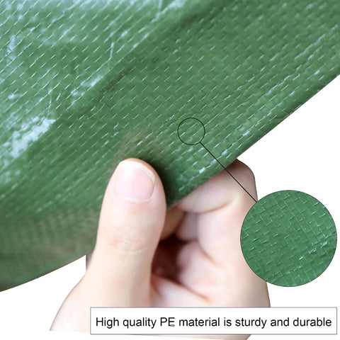 STARPYNG-7 Mil Green 16x20 Feet Tarp-Multifunctional Waterproof Tarpaulin-Waterproof, UV Resistant, Rip and Tear Resistant, Poly Tarpaulin with Reinforced Edges for Cover