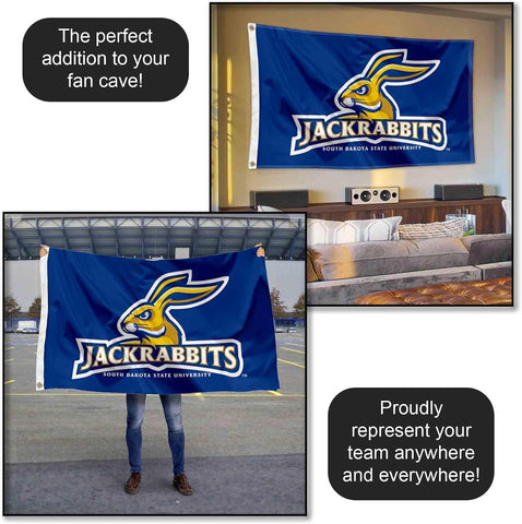 College Flags & Banners Co. South Dakota State Jackrabbits SDSU University Large College Flag