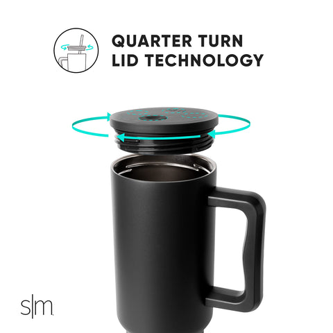 Simple Modern 40 oz Tumbler with Handle and Straw Lid | Insulated Cup Reusable Stainless Steel Water Bottle Travel Mug Cupholder Use | Gifts for Women Men Him Her | Trek Collection | Lavender Mist