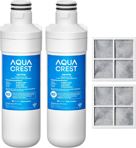 AQUA CREST LT1000PC Refrigerator Water Filter and Air Filter, 2 Combo