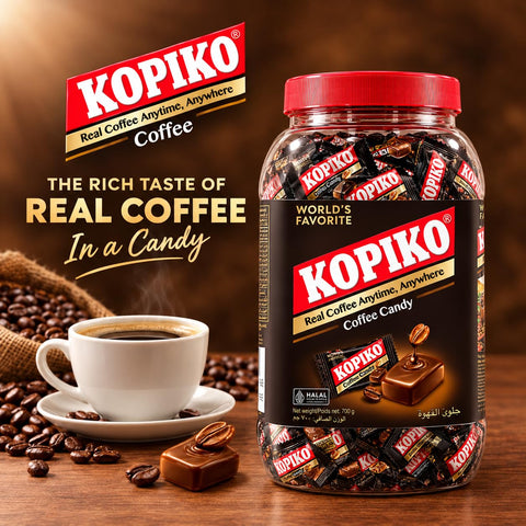 Kopiko Cappuccino Candy – Hard Candy from Indonesia (28.2oz Jar)