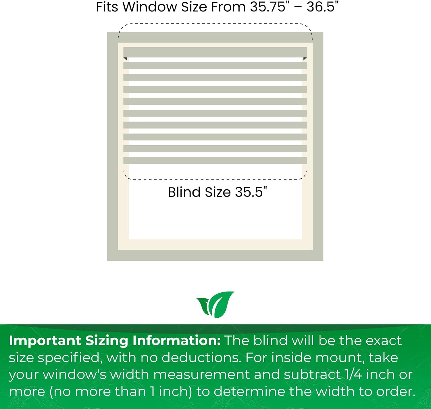 Calyx Interiors 1“ Mini Blinds, 35.5“W x 60“H, White, Light Filtering