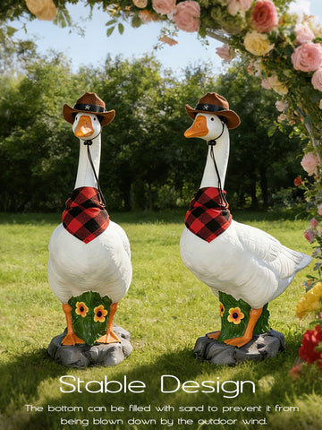 LarpGears Premium Adjustable Large 23 Inch Porch Goose Statue